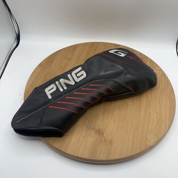 Ping G410 Driver Leather Headcover Black Red White - Picture 1 of 6